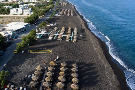 Santorini Black Beach